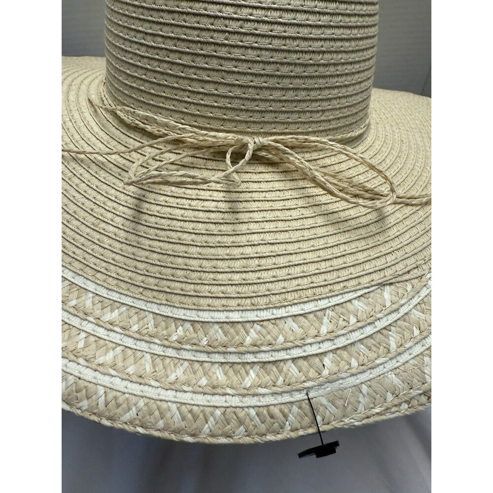 NWT Sonoma Good for Life Packable Straw Floppy Hat Packable Adjustable Size - Picture 4 of 8